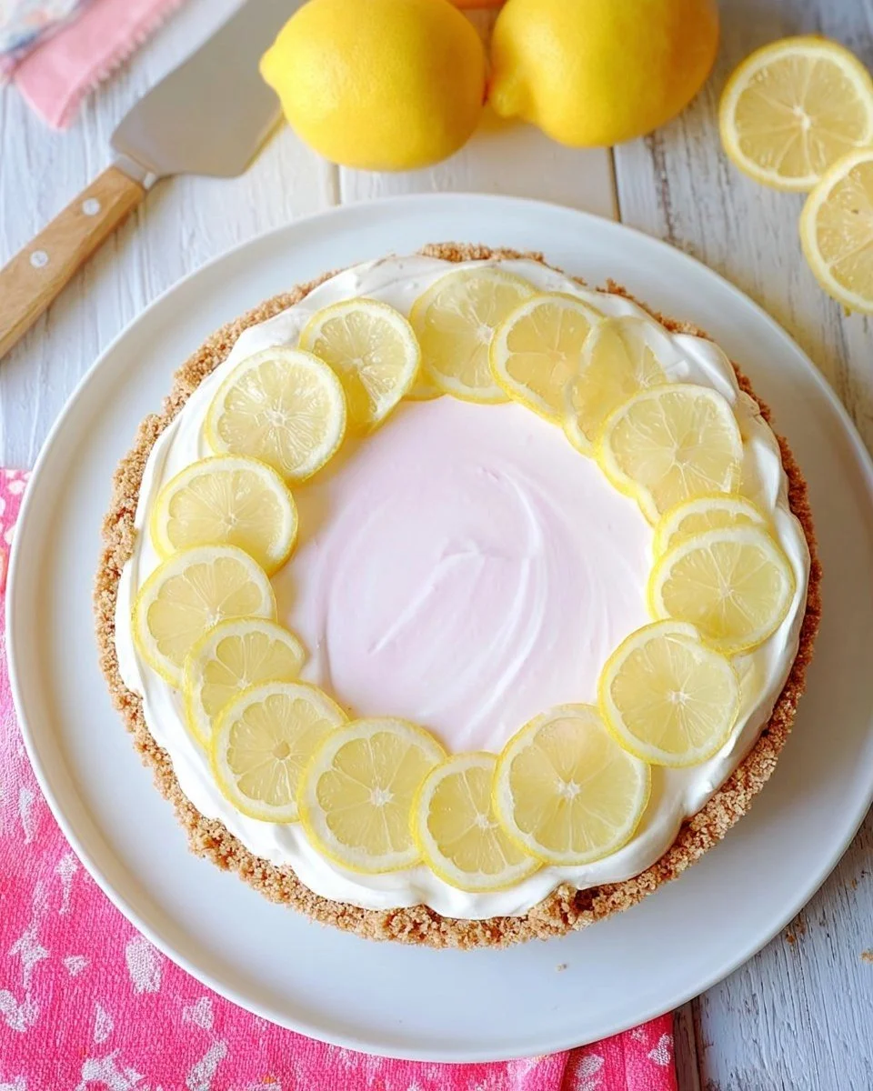 Pink Lemonade No-Bake Pie