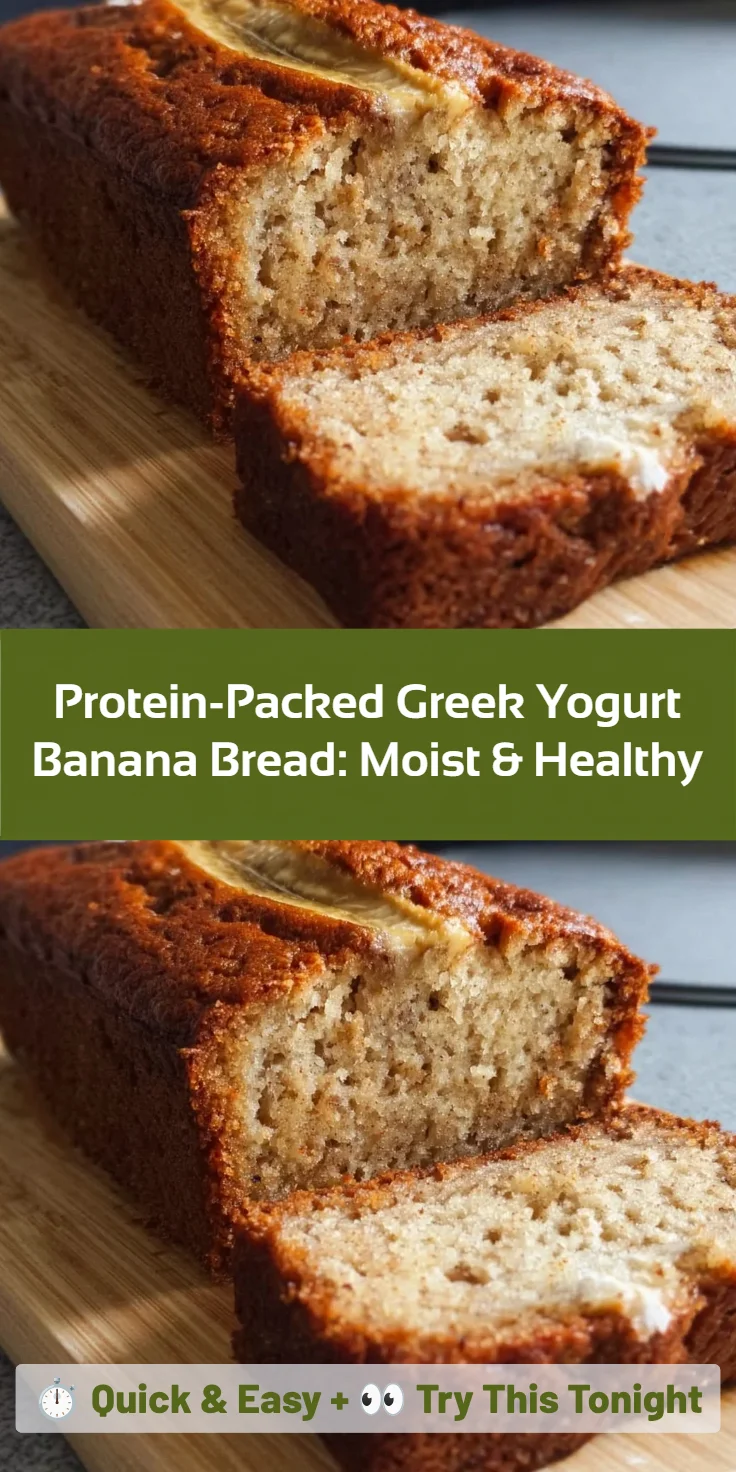 Protein-Packed Greek Yogurt Banana Bread: Moist & Healthy