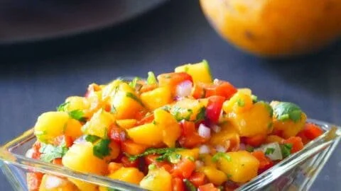 Refreshing Easy Peach Mango Salsa Recipe