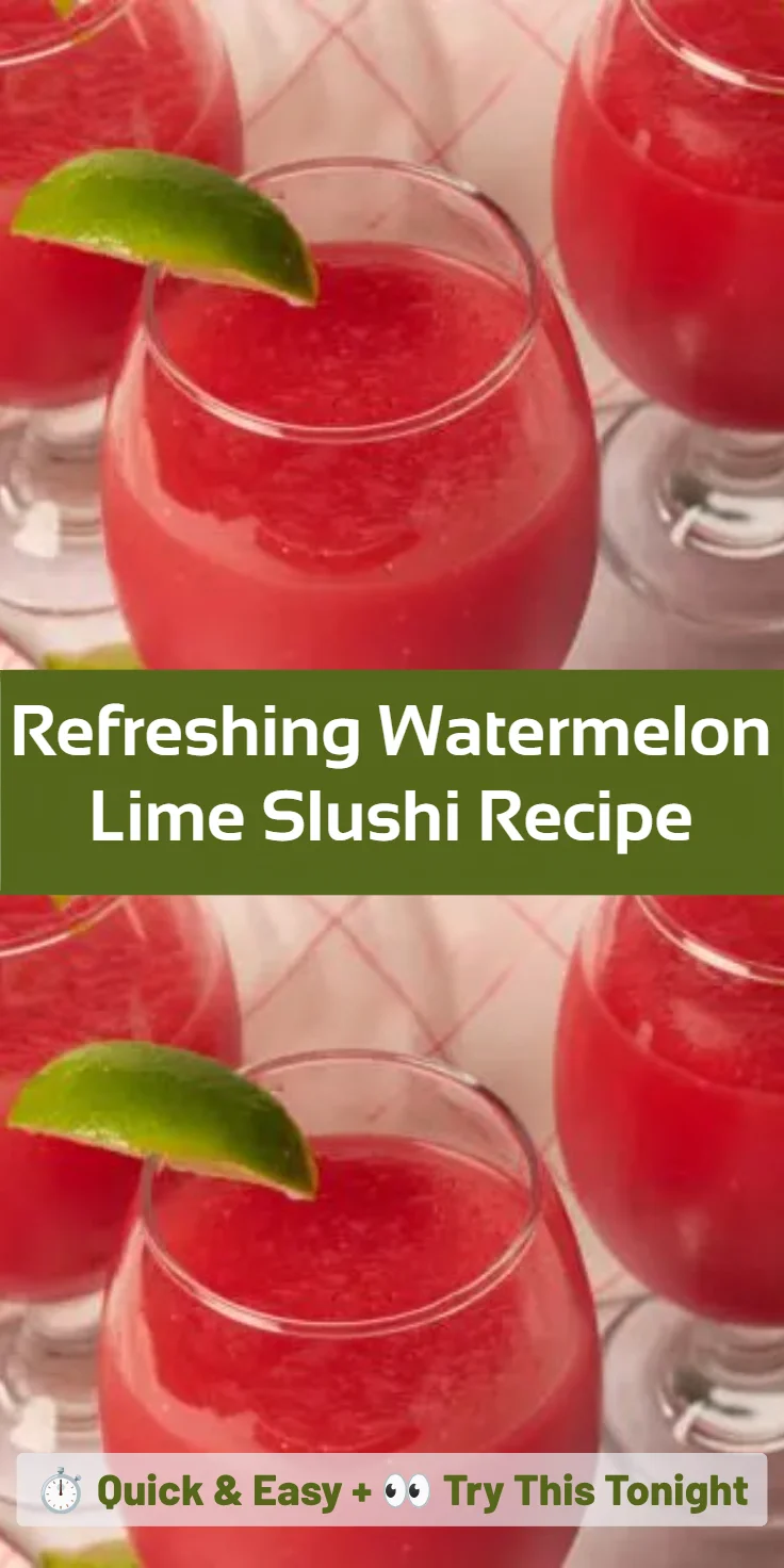 Refreshing Watermelon Lime Slushi Recipe