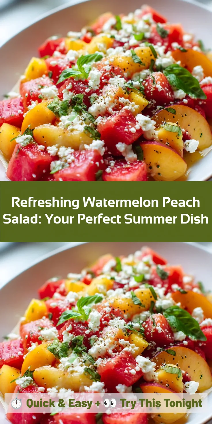Refreshing Watermelon Peach Salad: Your Perfect Summer Dish