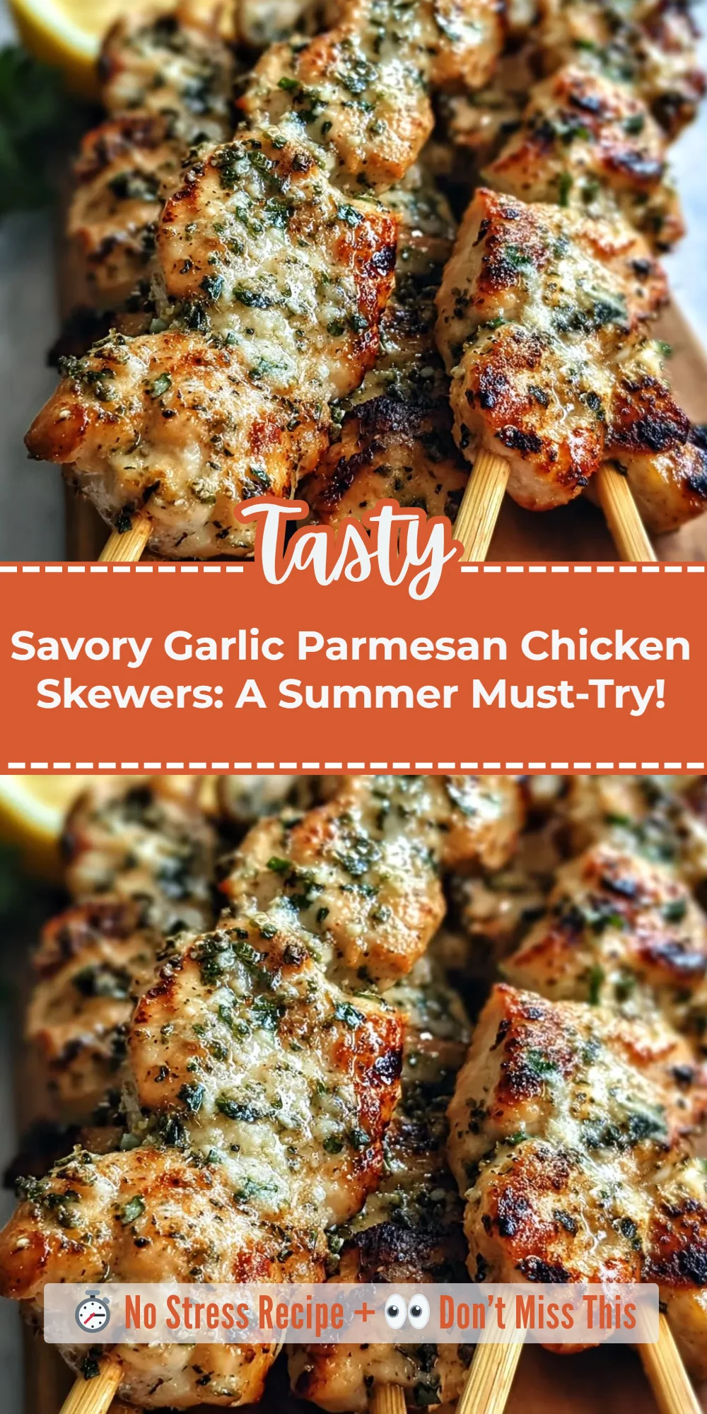 Savory Garlic Parmesan Chicken Skewers: A Summer Must-Try!