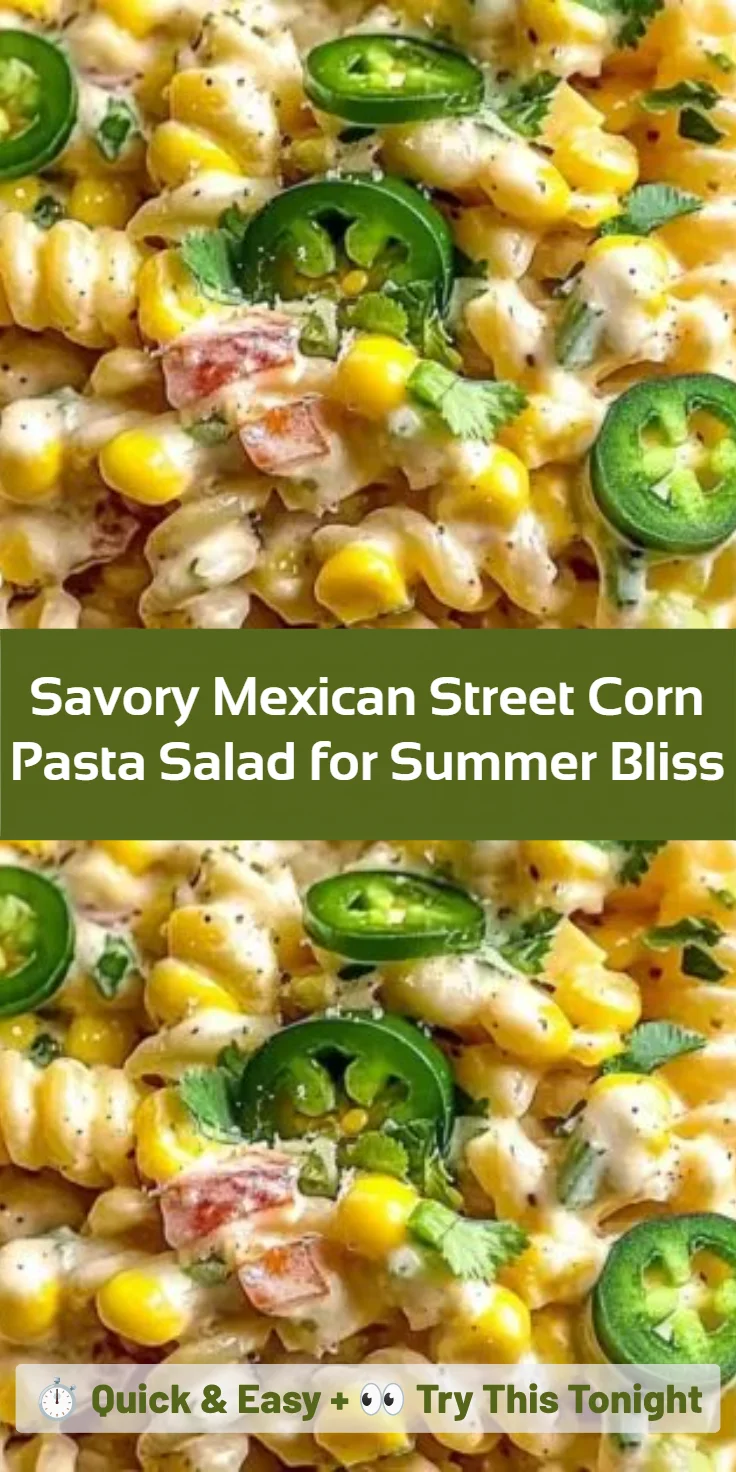 Savory Mexican Street Corn Pasta Salad for Summer Bliss