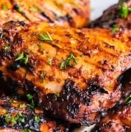 Juicy smoky grilled paprika chicken seasoned to perfection