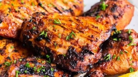 Juicy smoky grilled paprika chicken seasoned to perfection