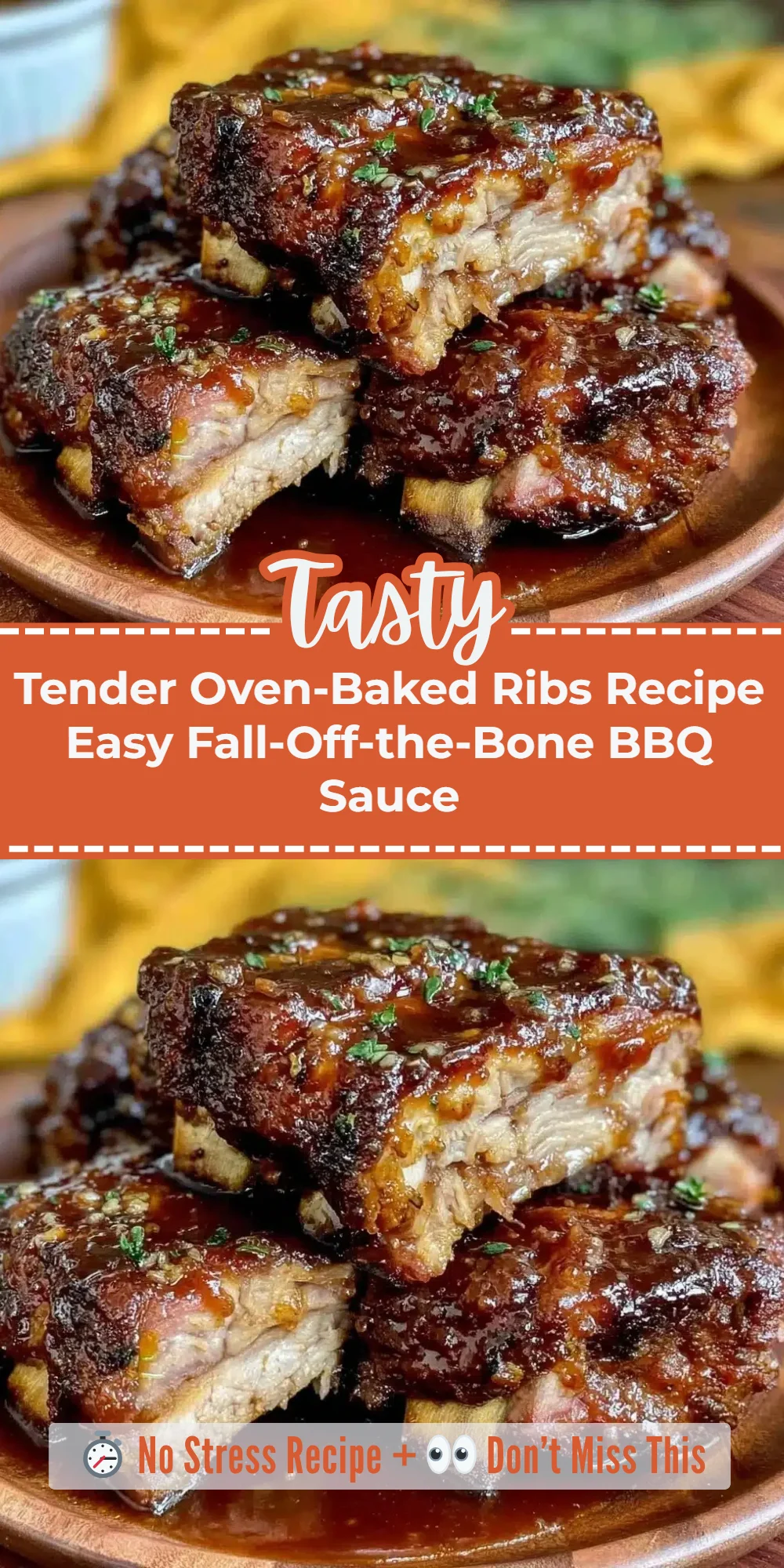 Tender Oven-Baked Ribs Recipe Easy Fall-Off-the-Bone BBQ Sauce