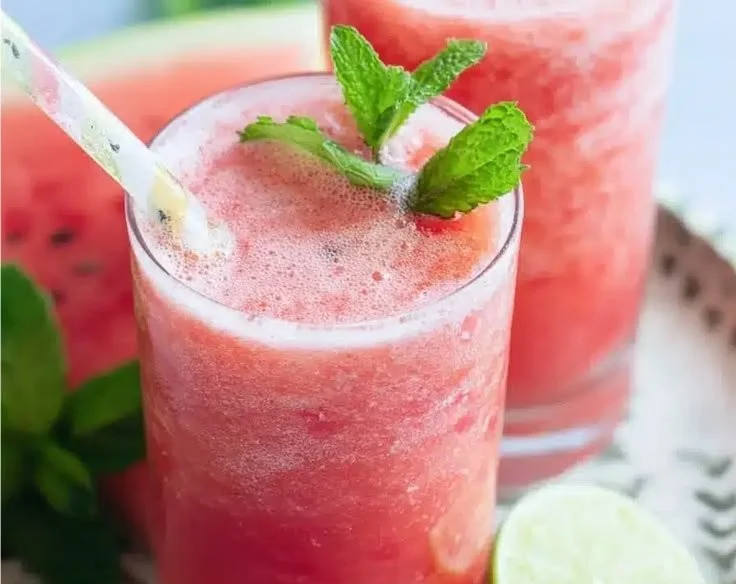 Watermelon Mint Lime Slushies