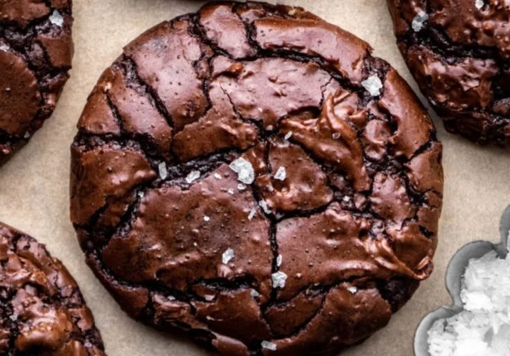 Decadent brownie cookies with fudgy centers and crisp edges.