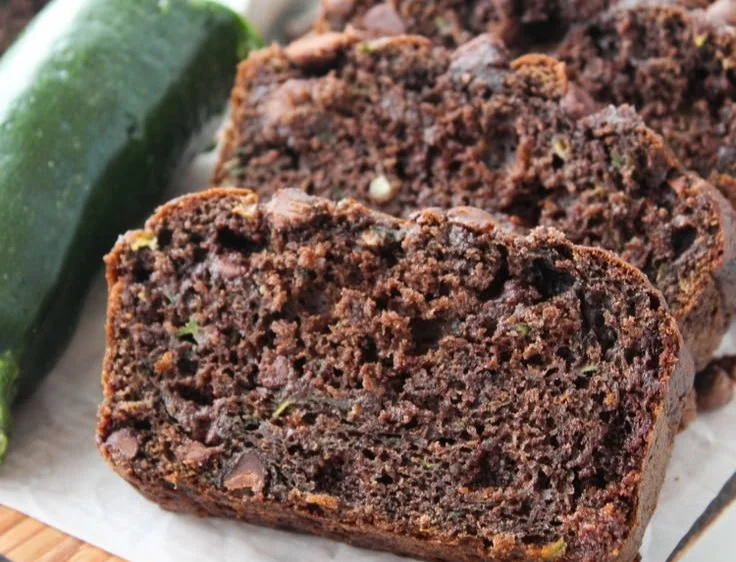 Delicious chocolate cake mix zucchini bread fresh out of the oven.