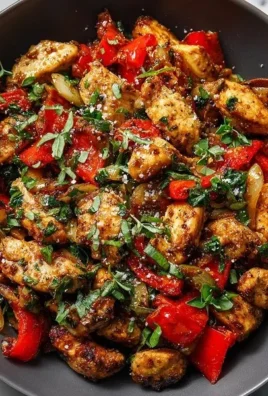 Mediterranean Chicken Stir Fry with colorful vegetables and spices