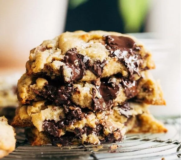 Ultimate bakery style chocolate chip cookies fresh from the oven